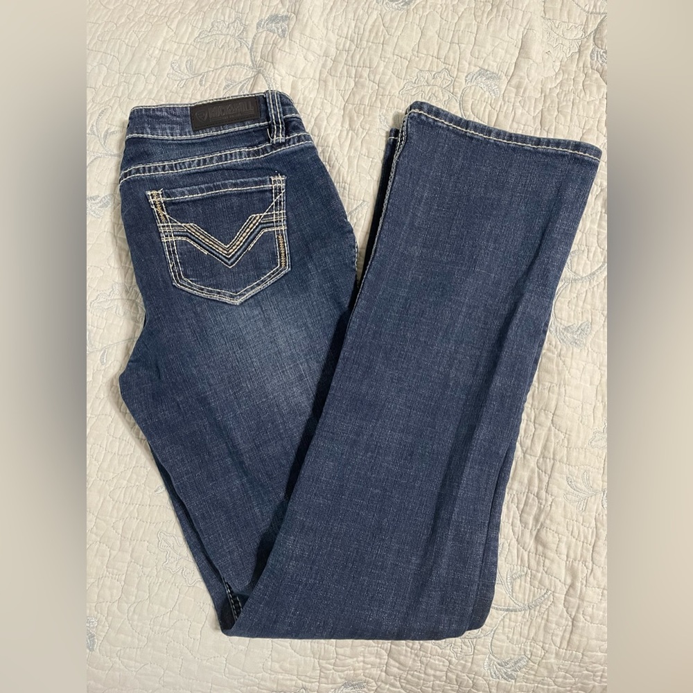 Woman’s rock and roll denim